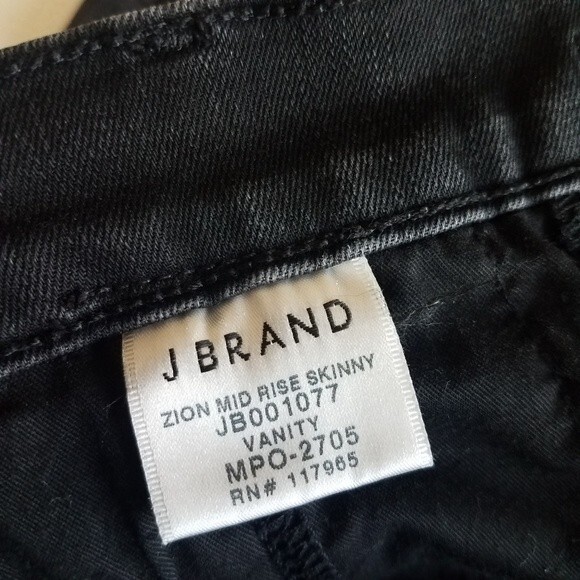 J Brand Jean Zion Mid Rise Skinny Vanity 27 - Picture 6 of 13